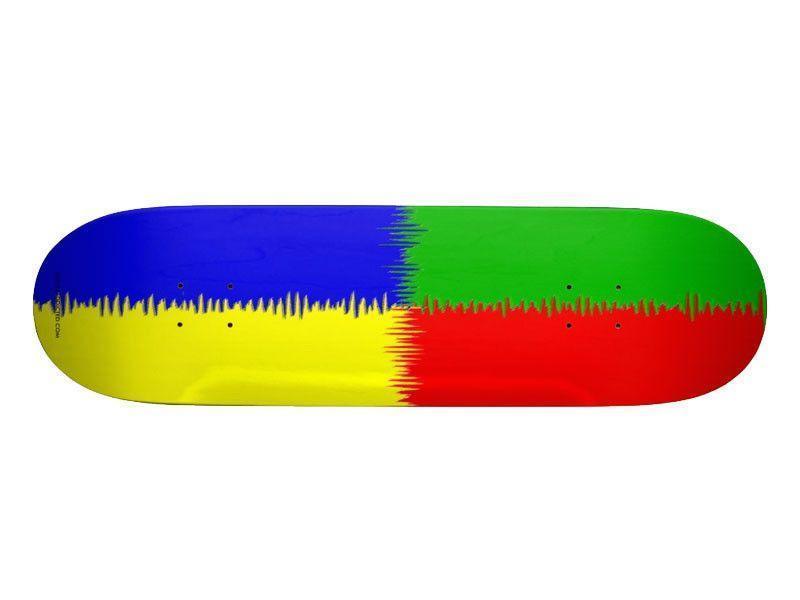 Skateboards-QUARTERS Skateboards-Red & Blue & Green & Yellow-from COLORADDICTED.COM-