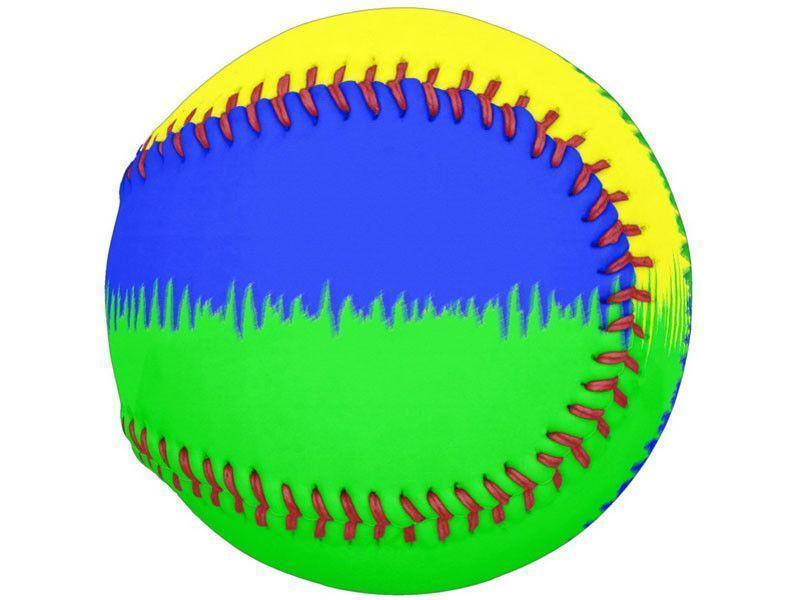 Softballs-QUARTERS Softballs-Blues &amp; Greens &amp; Yellow-from COLORADDICTED.COM-