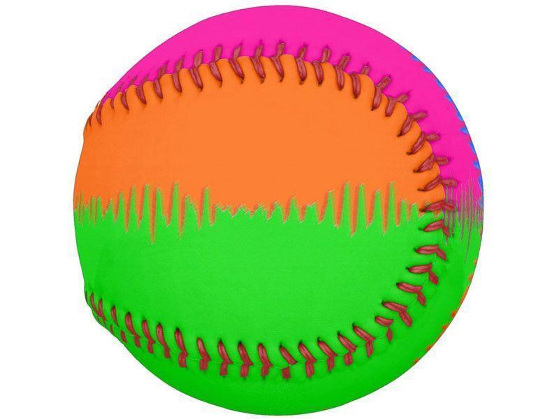 Softballs-QUARTERS Softballs-Orange &amp; Fuchsia &amp; Blue &amp; Green-from COLORADDICTED.COM-