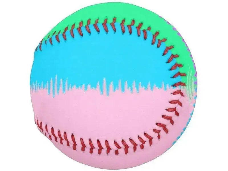 Softballs-QUARTERS Softballs-Pink & Light Blue & Light Green & Light Purple-from COLORADDICTED.COM-