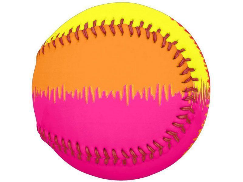 Softballs-QUARTERS Softballs-Red &amp; Orange &amp; Fuchsia &amp; Yellow-from COLORADDICTED.COM-