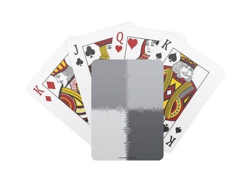 Playing Cards-QUARTERS Standard Playing Cards-Grays-from COLORADDICTED.COM-