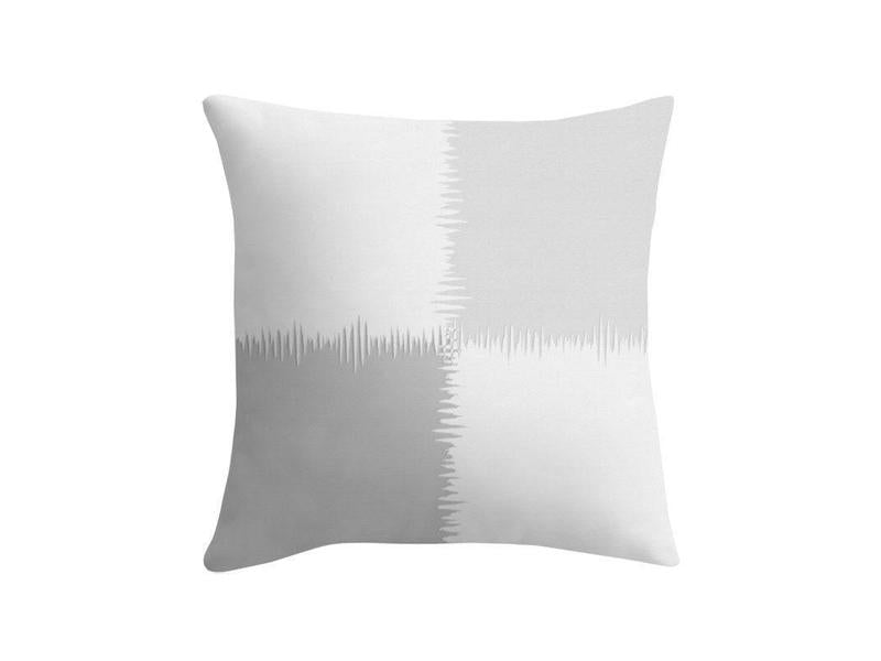 Throw Pillows &amp; Throw Pillow Cases-QUARTERS Throw Pillows &amp; Throw Pillow Cases-Grays &amp; White-from COLORADDICTED.COM-