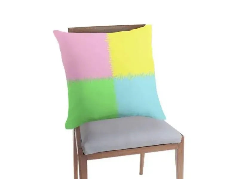 Throw Pillows & Throw Pillow Cases-QUARTERS Throw Pillows & Throw Pillow Cases-from COLORADDICTED.COM-