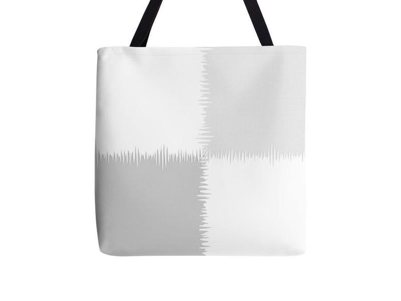 Tote Bags-QUARTERS Tote Bags-Grays &amp; White-from COLORADDICTED.COM-