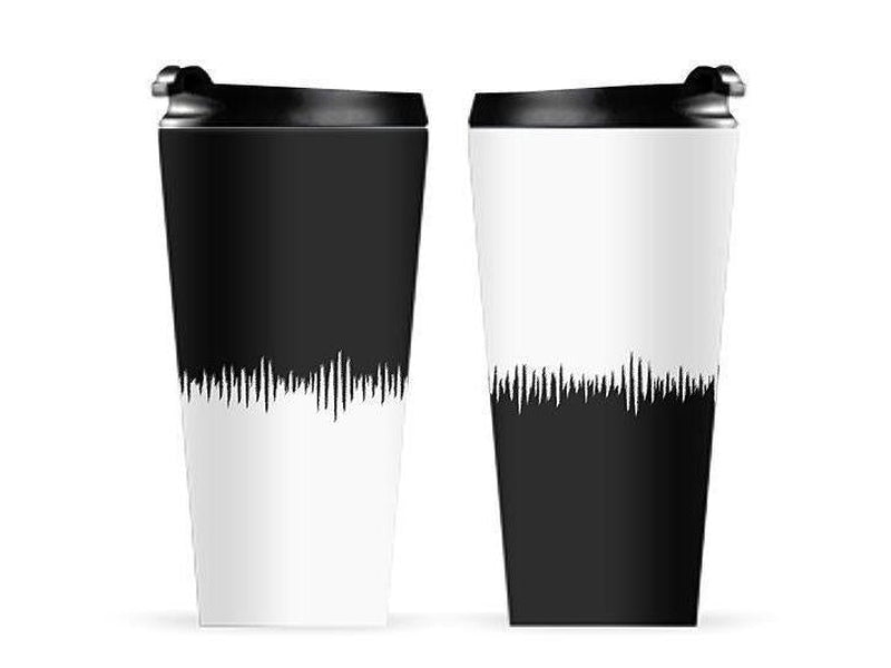 Travel Mugs-QUARTERS Travel Mugs-Black &amp; White-from COLORADDICTED.COM-