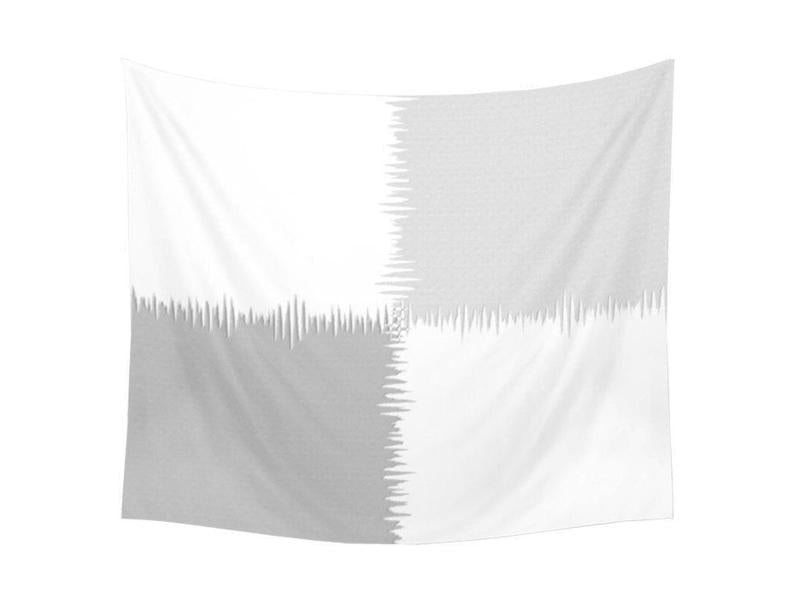 Wall Tapestries-QUARTERS Wall Tapestries-Grays &amp; White-from COLORADDICTED.COM-