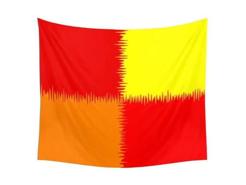 Wall Tapestries-QUARTERS Wall Tapestries-Reds &amp; Orange &amp; Yellow-from COLORADDICTED.COM-