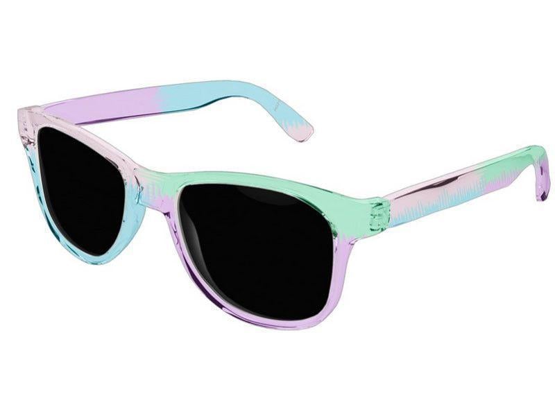 Wayfarer Sunglasses-QUARTERS Wayfarer Sunglasses (transparent background)-Pink, Light Blue, Light Green &amp; Light Purple-from COLORADDICTED.COM-
