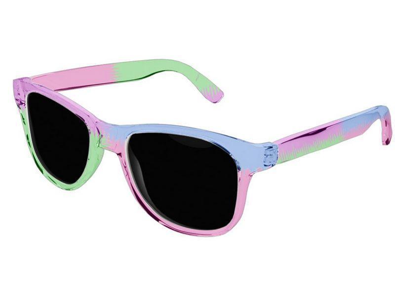 Wayfarer Sunglasses-QUARTERS Wayfarer Sunglasses (transparent background)-Purple, Fuchsia, Blue &amp; Green-from COLORADDICTED.COM-