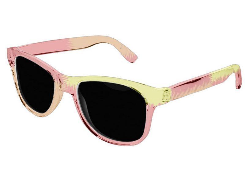 Wayfarer Sunglasses-QUARTERS Wayfarer Sunglasses (transparent background)-Reds, Orange &amp; Yellow-from COLORADDICTED.COM-