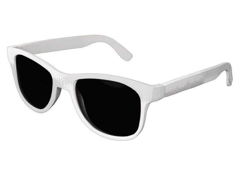 Wayfarer Sunglasses-QUARTERS Wayfarer Sunglasses (white background)-Grays &amp; White-from COLORADDICTED.COM-