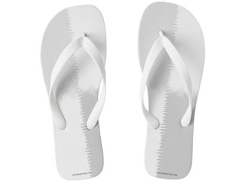 Flip Flops-QUARTERS Wide-Strap Flip Flops-Grays &amp; White-from COLORADDICTED.COM-