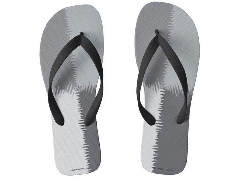 Flip Flops-QUARTERS Wide-Strap Flip Flops-Grays-from COLORADDICTED.COM-