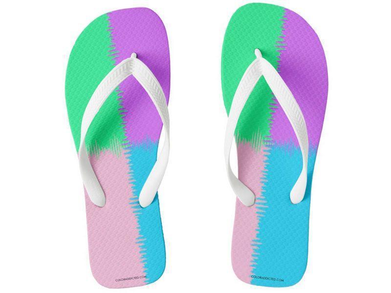 Flip Flops-QUARTERS Wide-Strap Flip Flops-from COLORADDICTED.COM-