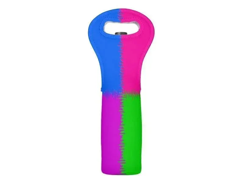 Wine Totes-QUARTERS Wine Totes-Purple & Fuchsia & Blue & Green-from COLORADDICTED.COM-