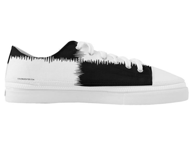 ZipZ Low-Top Sneakers-QUARTERS ZipZ Low-Top Sneakers-Black & White-from COLORADDICTED.COM-