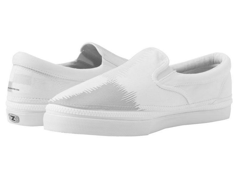 ZipZ Slip-On Sneakers-QUARTERS ZipZ Slip-On Sneakers-Grays &amp; White-from COLORADDICTED.COM-