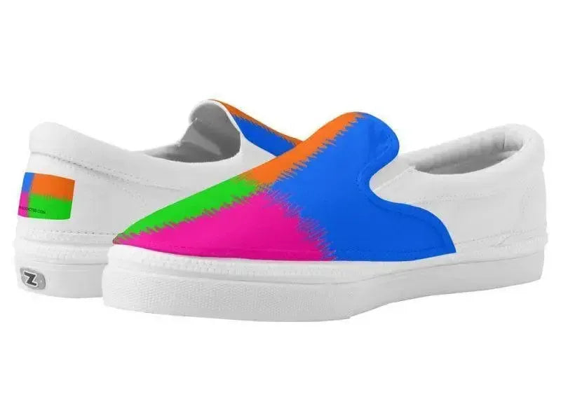 ZipZ Slip-On Sneakers-QUARTERS ZipZ Slip-On Sneakers-from COLORADDICTED.COM-