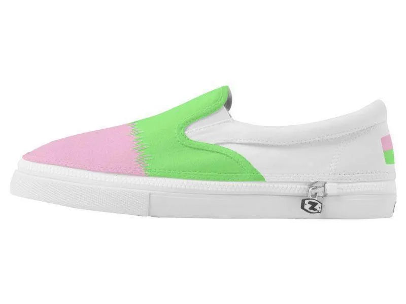 ZipZ Slip-On Sneakers-QUARTERS ZipZ Slip-On Sneakers-from COLORADDICTED.COM-