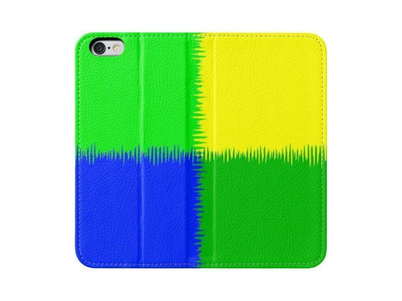 iPhone Wallets-QUARTERS iPhone Wallets-Blues &amp; Greens &amp; Yellow-from COLORADDICTED.COM-