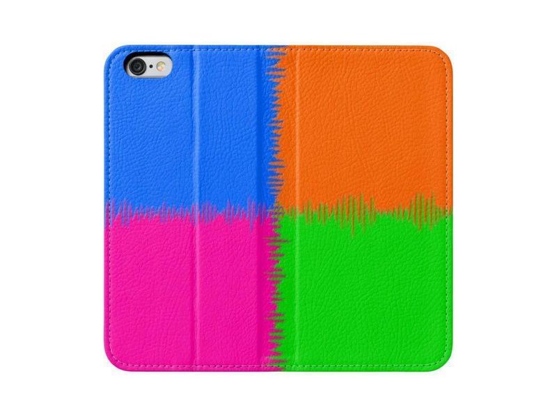 iPhone Wallets-QUARTERS iPhone Wallets-Orange &amp; Fuchsia &amp; Blue &amp; Green-from COLORADDICTED.COM-