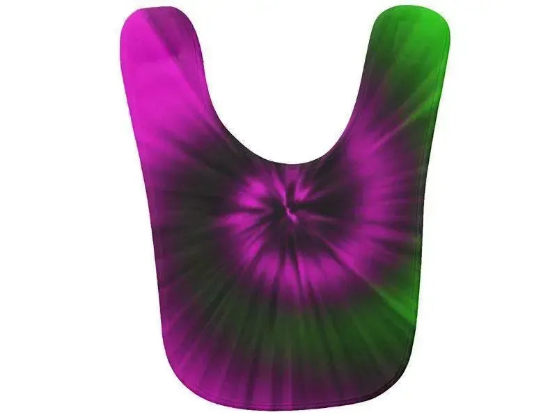 Baby Bibs-TIE DYE Baby Bibs-Magentas & Greens-from COLORADDICTED.COM-