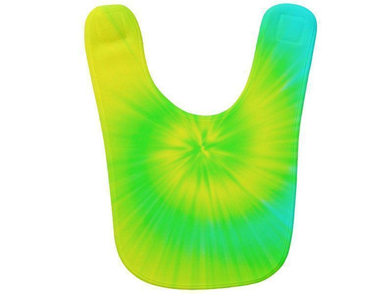 Baby Bibs-TIE DYE Baby Bibs-Yellows, Greens &amp; Turquoise-from COLORADDICTED.COM-