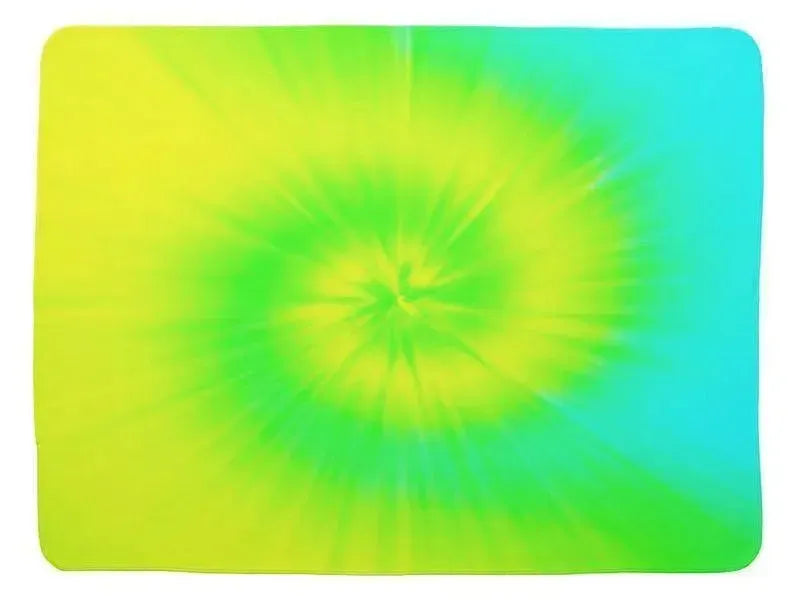 Baby Blankets-TIE DYE Baby Blankets-Yellows, Greens & Turquoise-from COLORADDICTED.COM-
