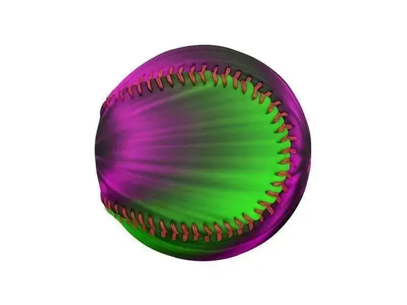Baseballs-TIE DYE Baseballs-Magentas & Greens-from COLORADDICTED.COM-