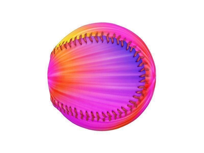 Baseballs-TIE DYE Baseballs-Rainbow Colors-from COLORADDICTED.COM-