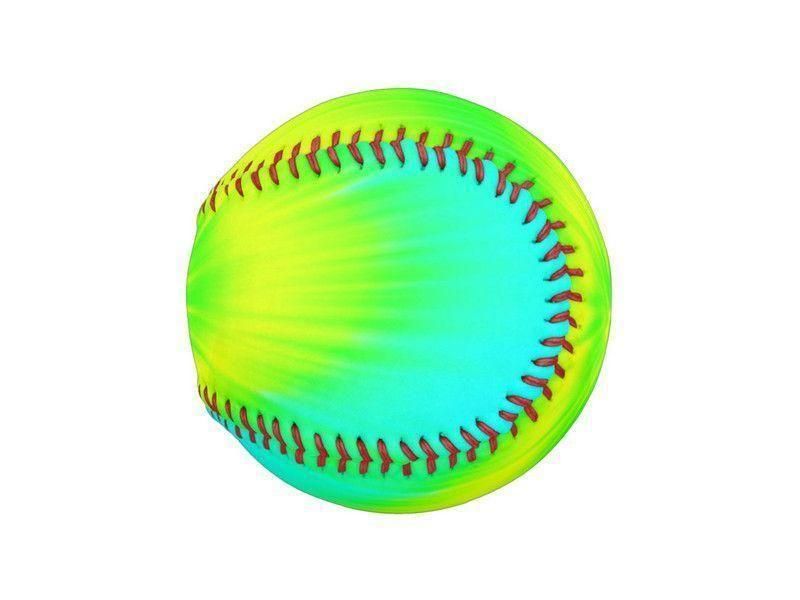 Baseballs-TIE DYE Baseballs-Yellows &amp; Greens &amp; Turquoise-from COLORADDICTED.COM-