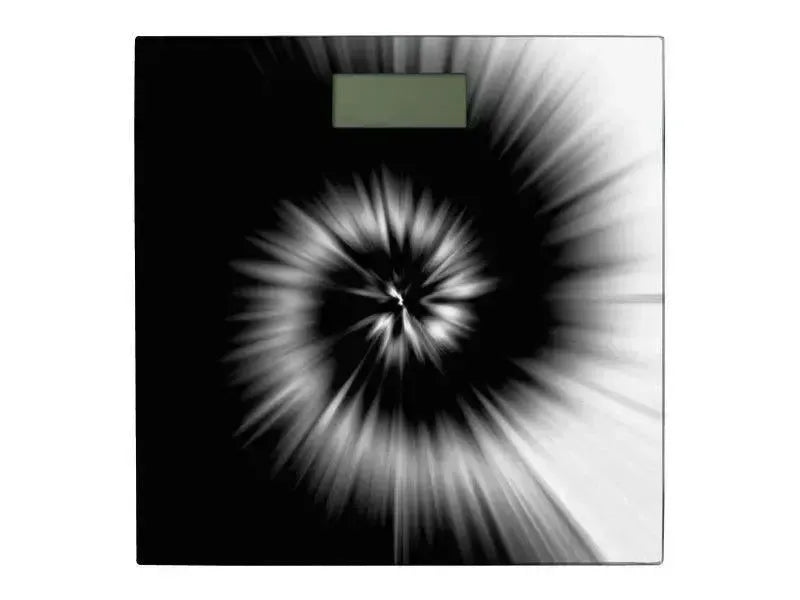 Bathroom Scales-TIE DYE Bathroom Scales-Black & White-from COLORADDICTED.COM-