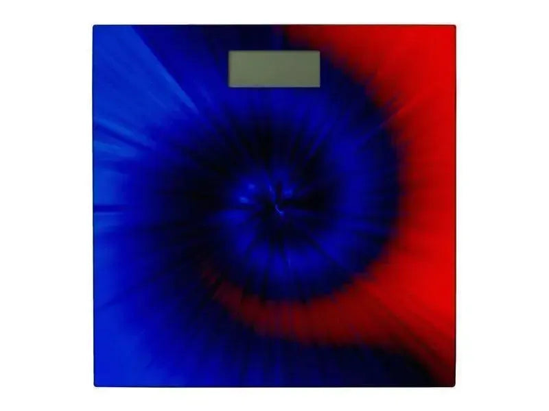 Bathroom Scales-TIE DYE Bathroom Scales-Blues & Reds-from COLORADDICTED.COM-