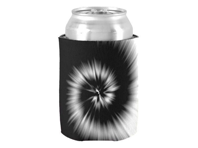 Can Cooler Sleeves – Can Koozies-TIE DYE Bottle &amp; Can Cooler Sleeves – Bottle &amp; Can Koozies-Black &amp; White-from COLORADDICTED.COM-