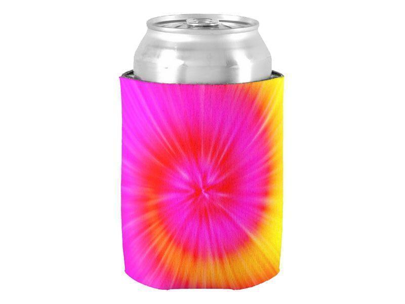 Can Cooler Sleeves – Can Koozies-TIE DYE Bottle &amp; Can Cooler Sleeves – Bottle &amp; Can Koozies-Fuchsias &amp; Magentas &amp; Reds &amp; Oranges &amp; Yellows-from COLORADDICTED.COM-