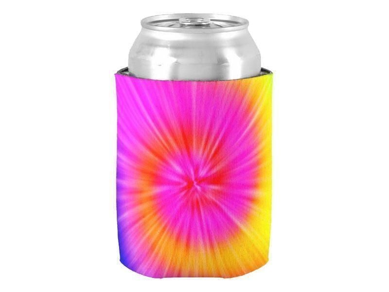 Can Cooler Sleeves – Can Koozies-TIE DYE Bottle &amp; Can Cooler Sleeves – Bottle &amp; Can Koozies-Rainbow Colors-from COLORADDICTED.COM-