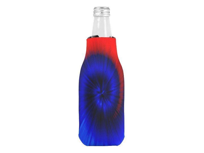 Bottle Cooler Sleeves – Bottle Koozies-TIE DYE Bottle Cooler Sleeves – Bottle Koozies-Blues &amp; Reds-from COLORADDICTED.COM-