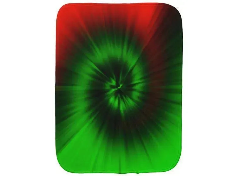 Burp Cloths-TIE DYE Burp Cloths-Greens & Reds-from COLORADDICTED.COM-