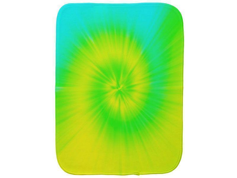 Burp Cloths-TIE DYE Burp Cloths-Yellows, Greens &amp; Turquoise-from COLORADDICTED.COM-