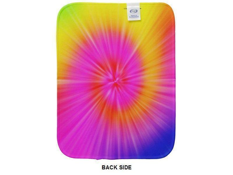 Burp Cloths-TIE DYE Burp Cloths-Rainbow Colors-from COLORADDICTED.COM-