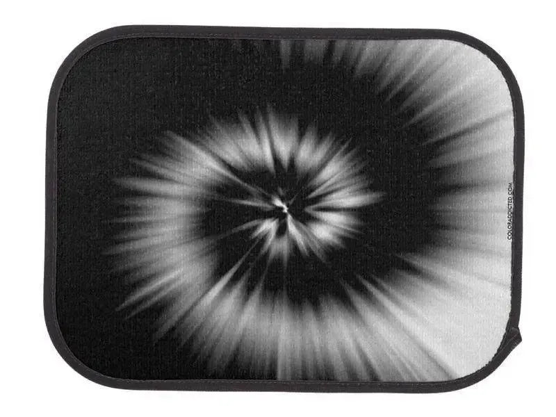 Car Mats-TIE DYE Car Mats Sets-Black & White-from COLORADDICTED.COM-