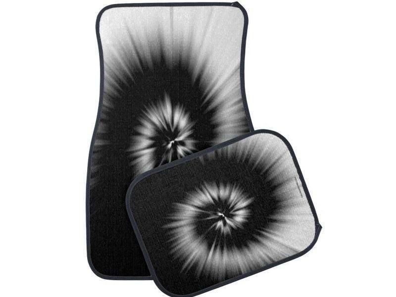 Car Mats-TIE DYE Car Mats Sets-Black &amp; White-from COLORADDICTED.COM-