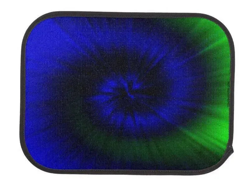 Car Mats-TIE DYE Car Mats Sets-Blues & Greens-from COLORADDICTED.COM-