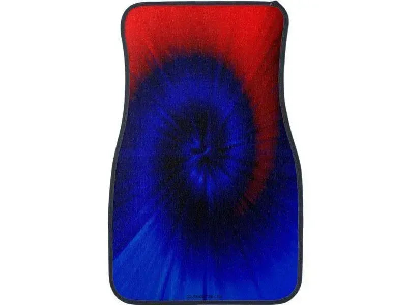Car Mats-TIE DYE Car Mats Sets-Blues & Reds-from COLORADDICTED.COM-
