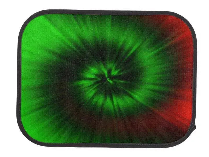 Car Mats-TIE DYE Car Mats Sets-Greens & Reds-from COLORADDICTED.COM-