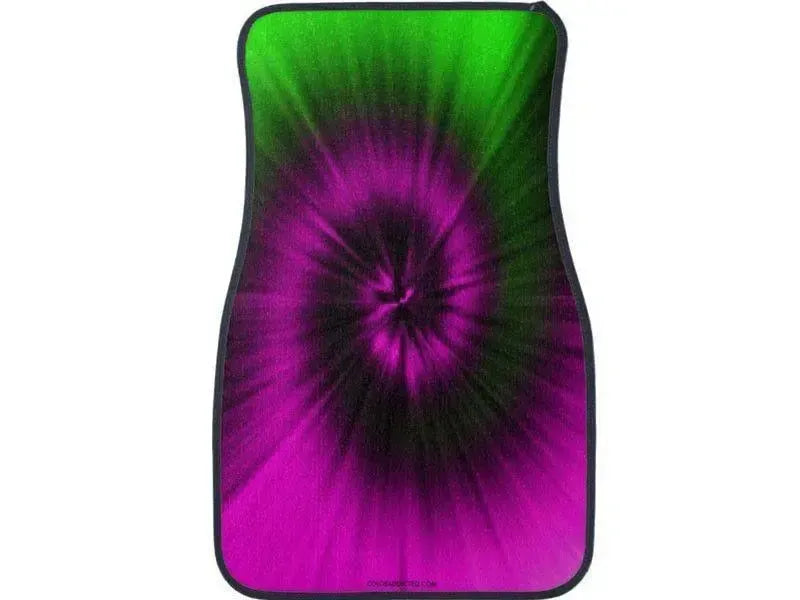 Car Mats-TIE DYE Car Mats Sets-Magentas & Greens-from COLORADDICTED.COM-
