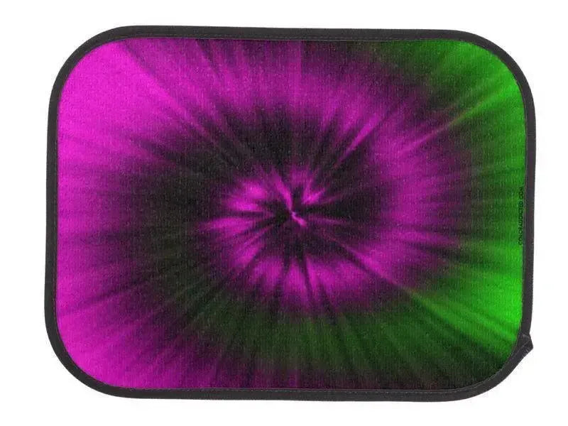Car Mats-TIE DYE Car Mats Sets-Magentas & Greens-from COLORADDICTED.COM-