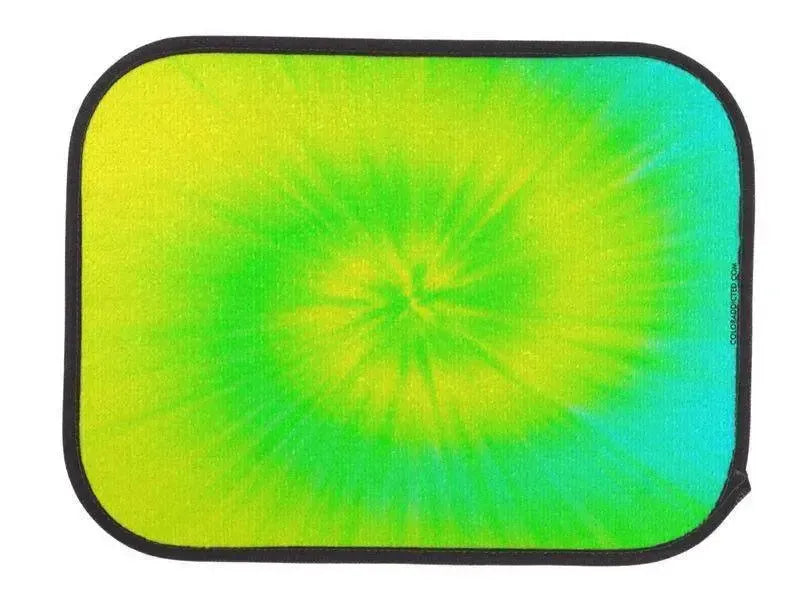 Car Mats-TIE DYE Car Mats Sets-Yellows & Greens & Turquoise-from COLORADDICTED.COM-