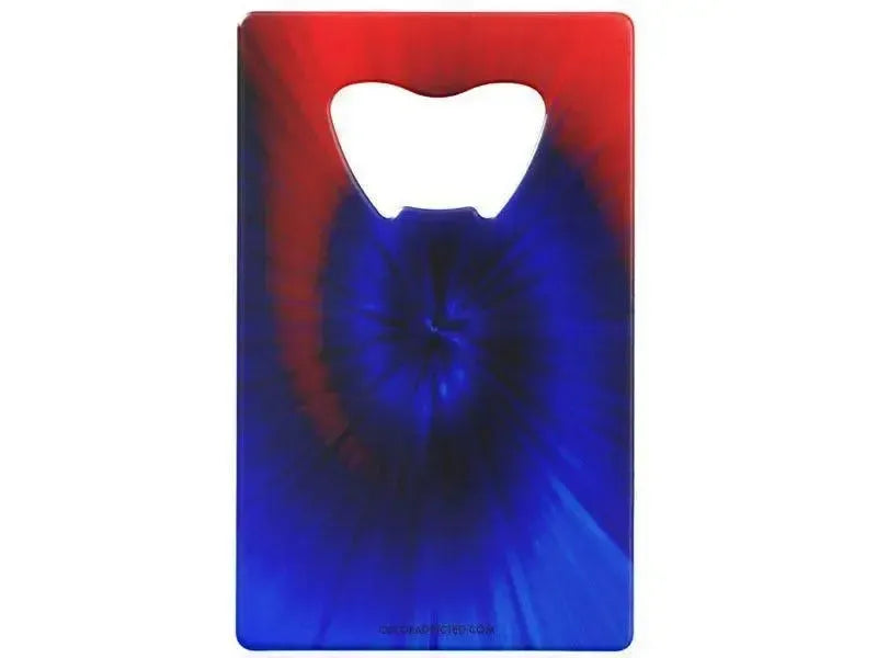 Credit Card Bottle Openers-TIE DYE Credit Card Bottle Openers-Blues & Reds-from COLORADDICTED.COM-